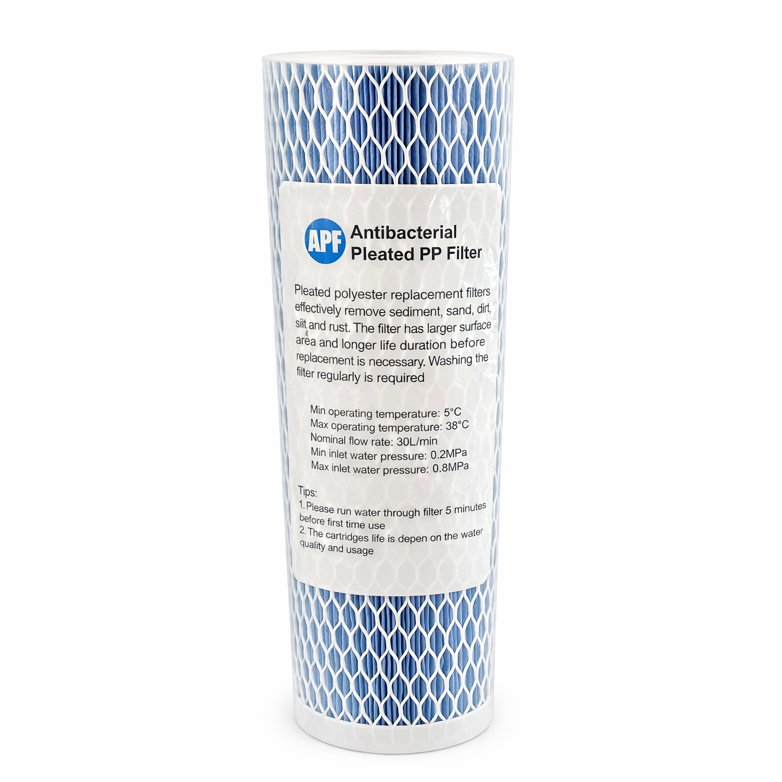 Antibacterial Pleated PP Filter (APF)
