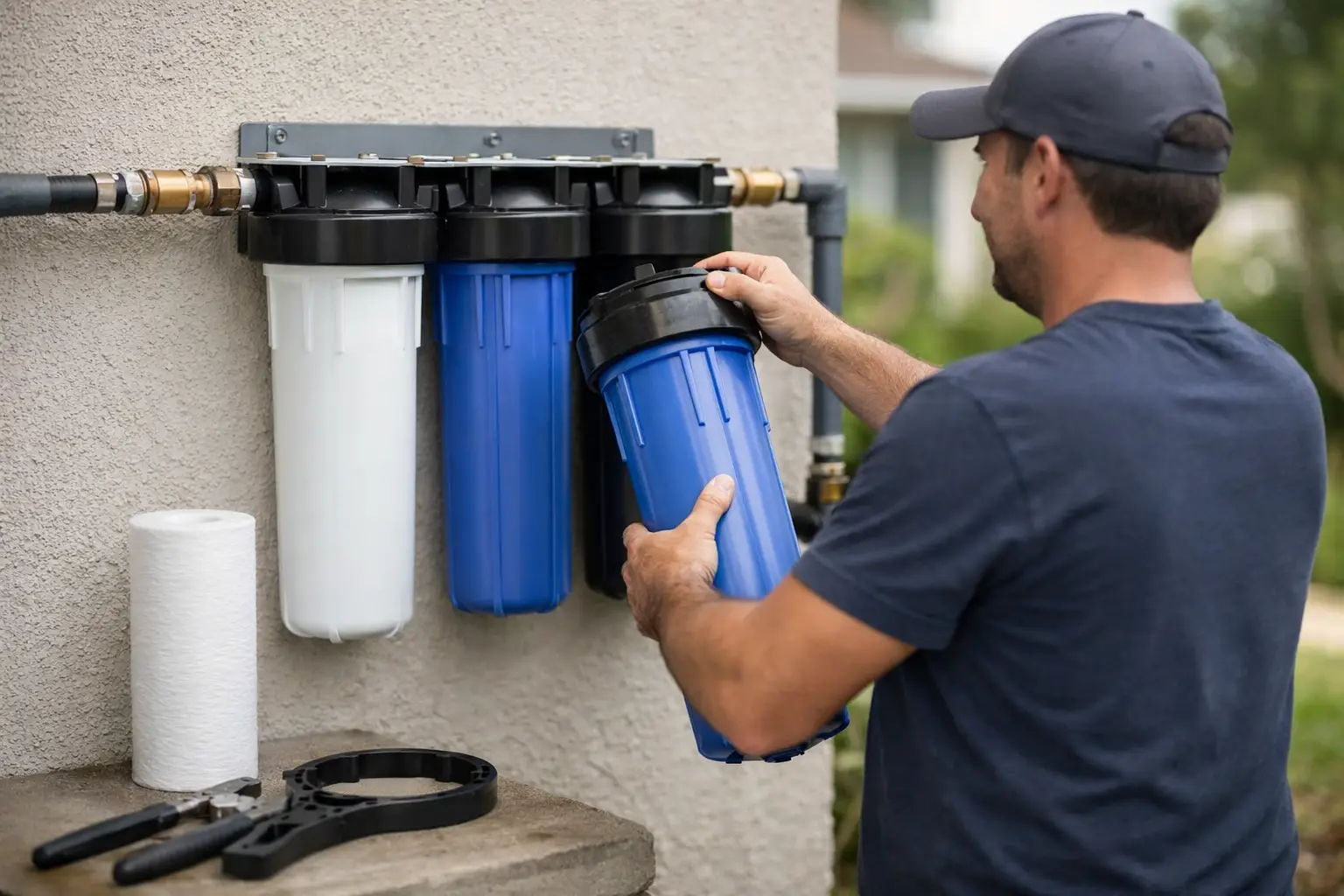 How to Replace Whole House Water Filter System