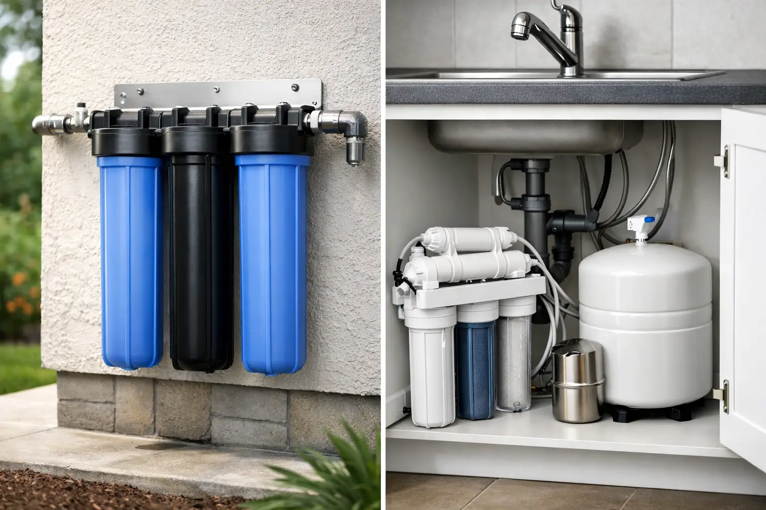 Whole House Filter vs Reverse Osmosis